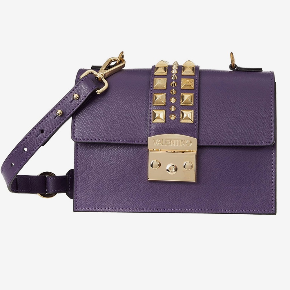 Valentino Benedicte Palmellato Leather Crossbody Bag
